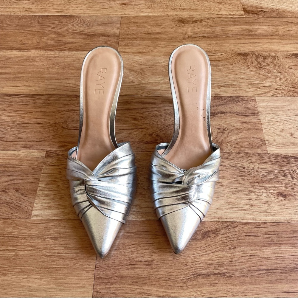 Raye Silver Women's Slip-On Heels